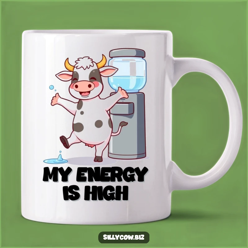 Funny Dancing Cow Water Cooler Mug - Hilarious Office Party Gift