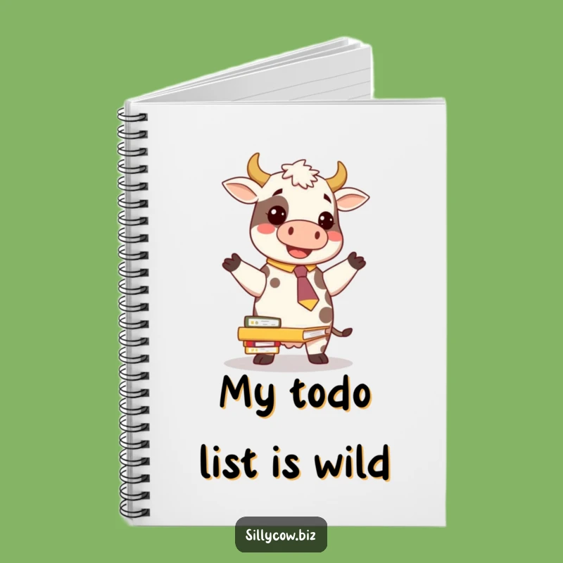 Funny Cow Tie Notebook: Organize Your Chaos!