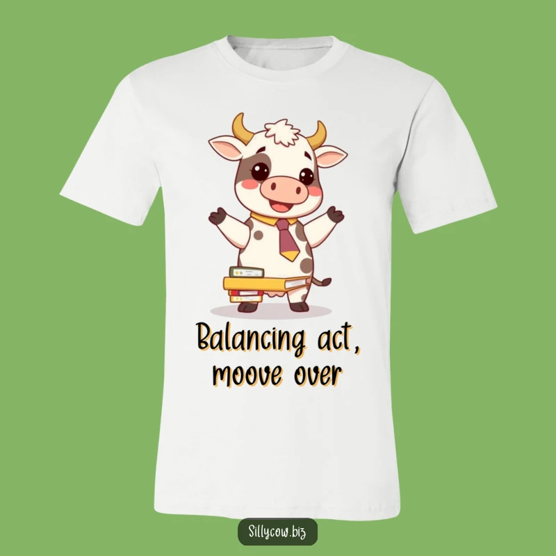 Funny Cow Tie T-Shirt: Office Humor for the Win!